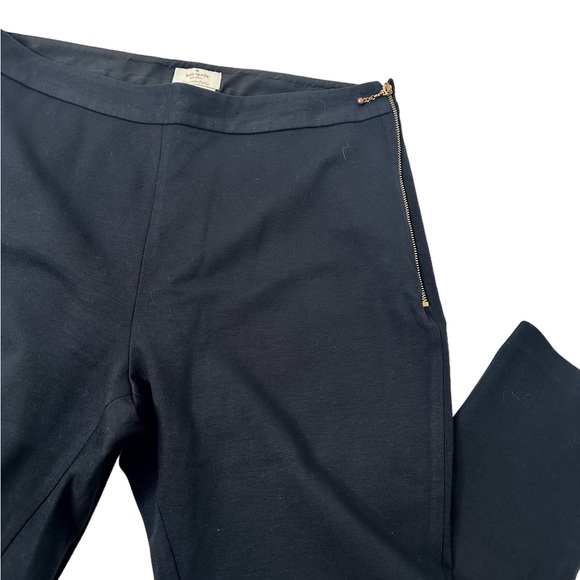 Kate Spade Black Ankle Cropped Trouser Pants Size 10 - Picture 2 of 3
